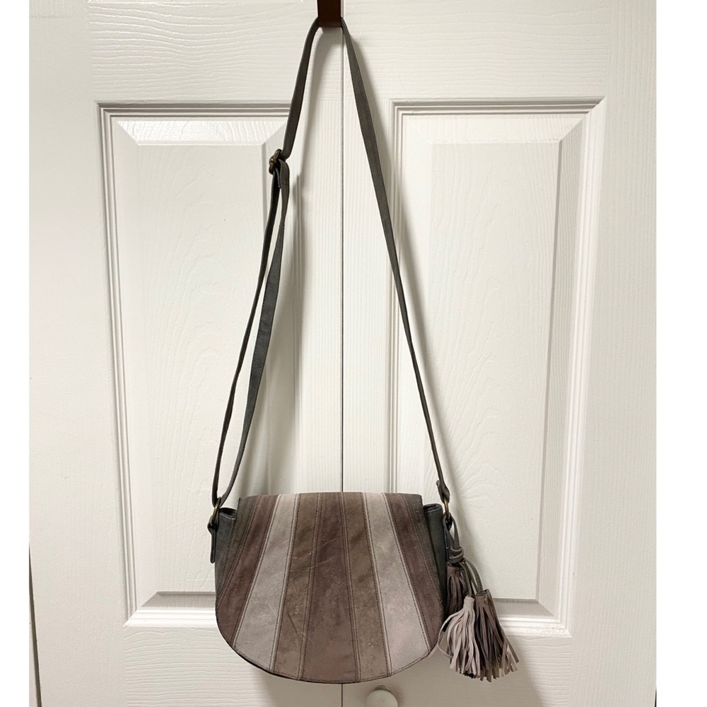 Womens Faux Velour Soft Adjustable Strap Crossbody Shoulder Bag Handbag Purse